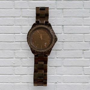 Women's Bronze Michael Kors Watch. Pre-owned in great condition